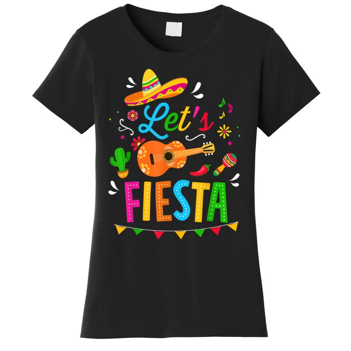 Let's Fiesta For Funny Cinco De Mayo Costume Party Women's T-Shirt