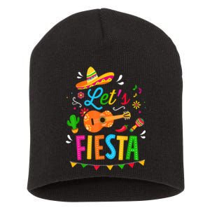 Let's Fiesta For Funny Cinco De Mayo Costume Party Short Acrylic Beanie