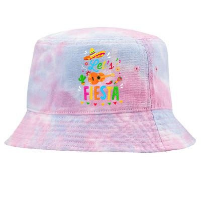 Let's Fiesta For Funny Cinco De Mayo Costume Party Tie-Dyed Bucket Hat