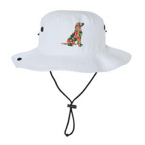 Labrador Flower Funny Dog Silhouette Floral Gifts Legacy Cool Fit Booney Bucket Hat