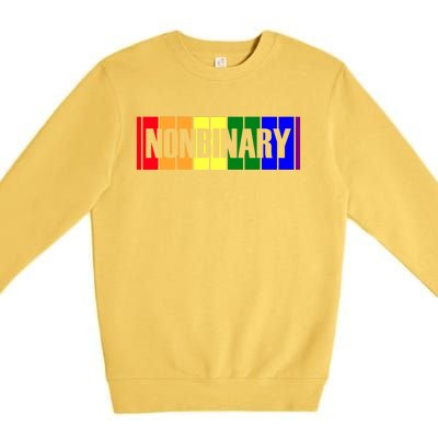 Lgbt Funny Gay Lesbian Bisexual Pride Nonbinary Great Gift Premium Crewneck Sweatshirt