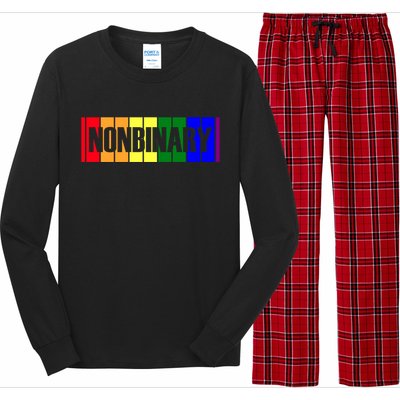 Lgbt Funny Gay Lesbian Bisexual Pride Nonbinary Great Gift Long Sleeve Pajama Set