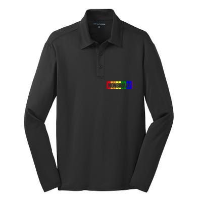 Lgbt Funny Gay Lesbian Bisexual Pride Nonbinary Great Gift Silk Touch Performance Long Sleeve Polo