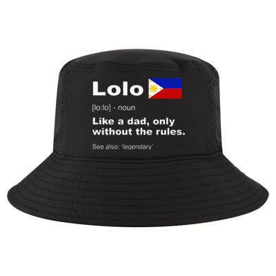 Lolo Filipino Grandpa Definition Funny Fathers Day Cool Comfort Performance Bucket Hat