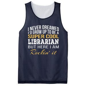 Librarian Funny Gift Mesh Reversible Basketball Jersey Tank