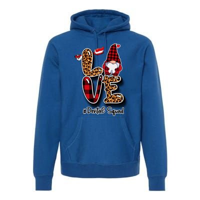 Love Funny Gnome Dental Squad Dentist Valentine's Day Dental Gift Premium Hoodie