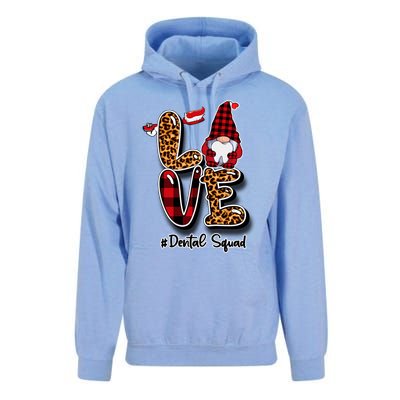 Love Funny Gnome Dental Squad Dentist Valentine's Day Dental Gift Unisex Surf Hoodie