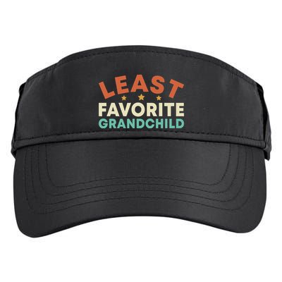 Least Favorite Grandchild Adult Drive Performance Visor