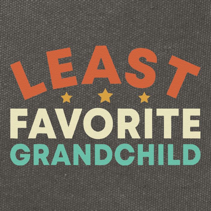 Least Favorite Grandchild Cotton Canvas Backpack