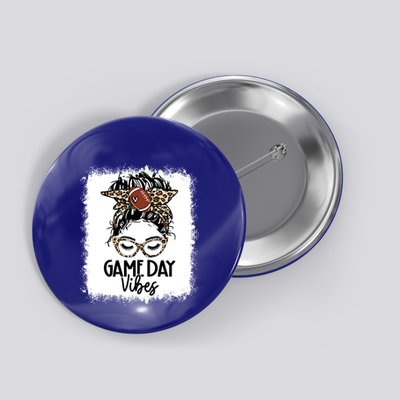 Leopard Football Game Day Vibes Football Mom Mothers Day Gift Button
