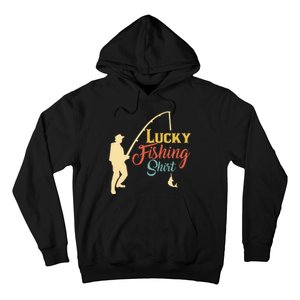 Lucky Fishing Gift For Fishing Dad Hoodie