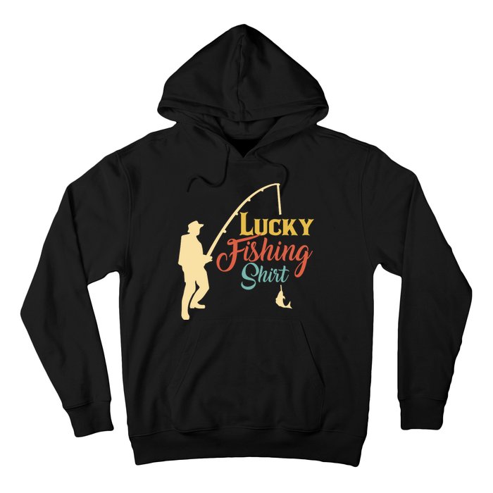 Lucky Fishing Gift For Fishing Dad Hoodie