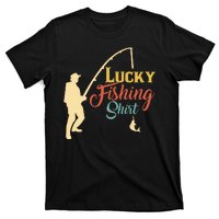 Lucky Fishing Gift For Fishing Dad T-Shirt