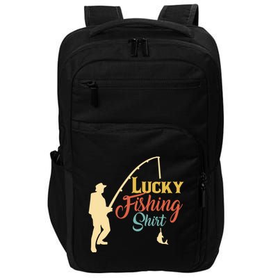 Lucky Fishing Gift For Fishing Dad Impact Tech Backpack