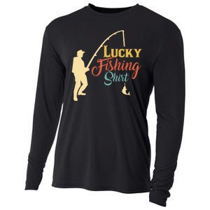 Lucky Fishing Gift For Fishing Dad Cooling Performance Long Sleeve Crew