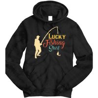 Lucky Fishing Gift For Fishing Dad Tie Dye Hoodie