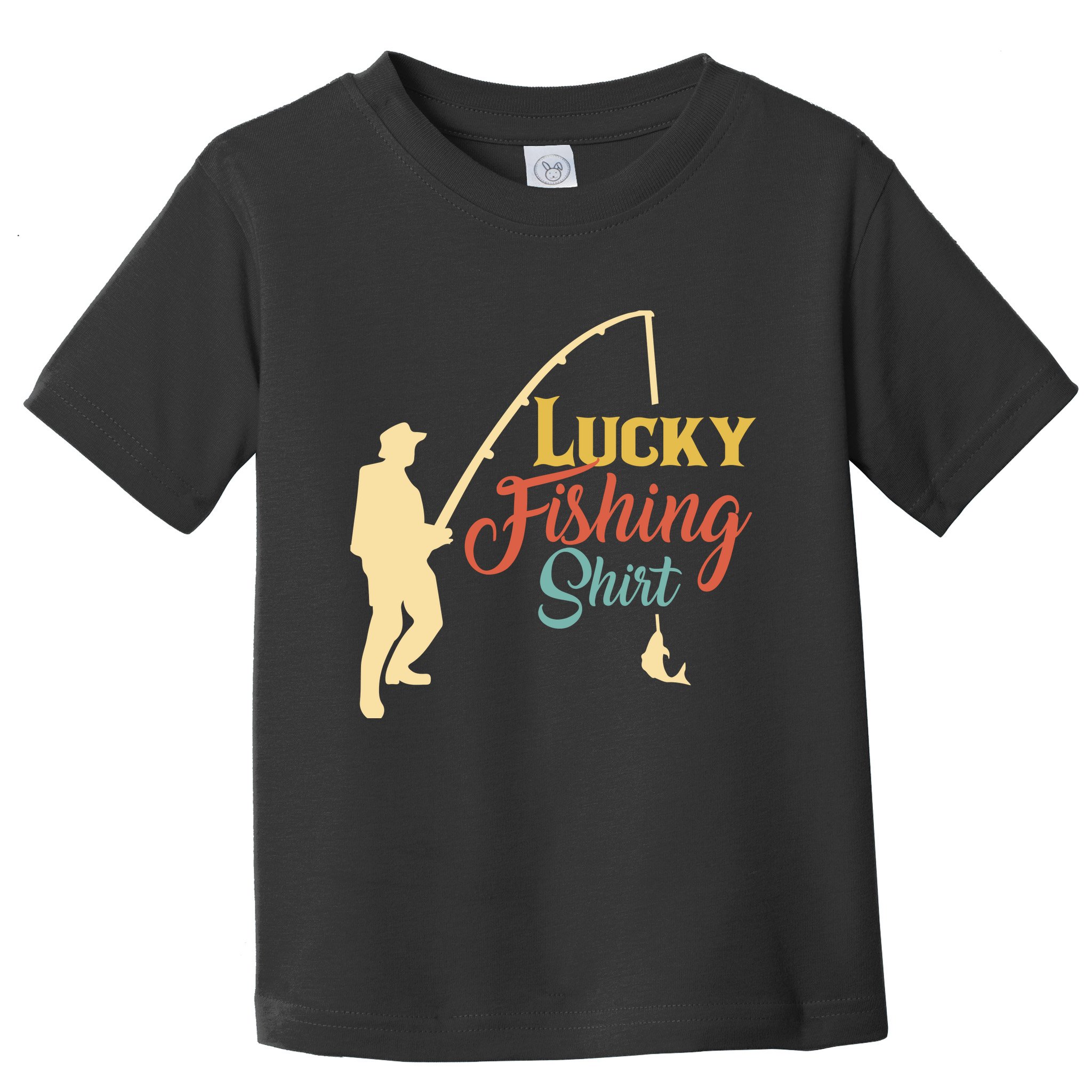 Lucky Fishing Gift For Fishing Dad Toddler T-Shirt