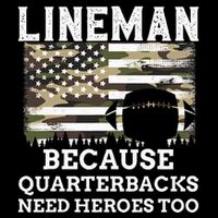 Lineman Football Gift Patriotic American Flag Camouflage Long Sleeve Shirt