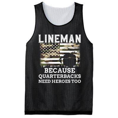 Lineman Football Gift Patriotic American Flag Camouflage Mesh Reversible Basketball Jersey Tank