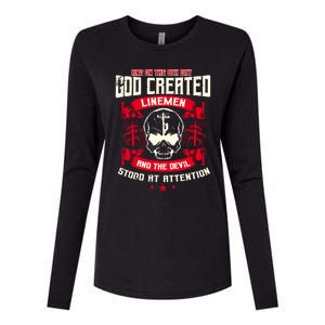 Line Funny Gift Line Worker The 8th Day God Created Line Gift Womens Cotton Relaxed Long Sleeve T-Shirt