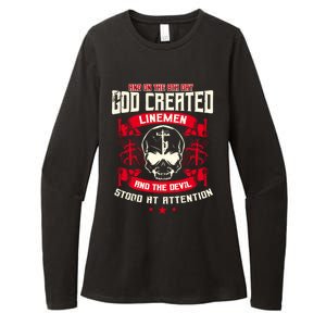 Line Funny Gift Line Worker The 8th Day God Created Line Gift Womens CVC Long Sleeve Shirt