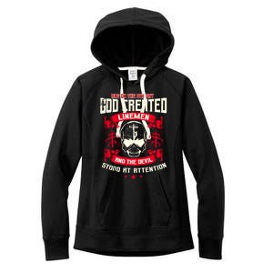 Line Funny Gift Line Worker The 8th Day God Created Line Gift Women's Fleece Hoodie