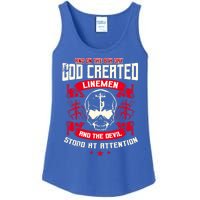 Line Funny Gift Line Worker The 8th Day God Created Line Gift Ladies Essential Tank