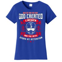 Line Funny Gift Line Worker The 8th Day God Created Line Gift Women's T-Shirt