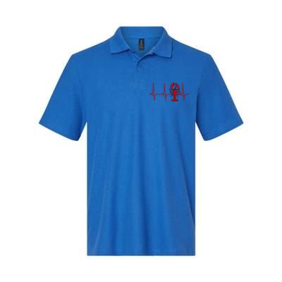 Lobster Funny Gift Lobster Heartbeat Hooded Gift Gift Softstyle Adult Sport Polo