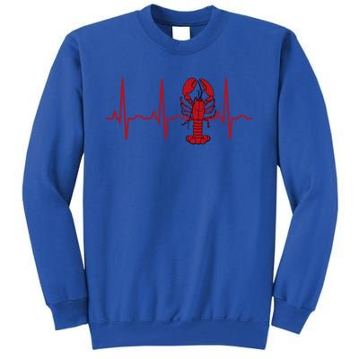 Lobster Funny Gift Lobster Heartbeat Hooded Gift Gift Tall Sweatshirt