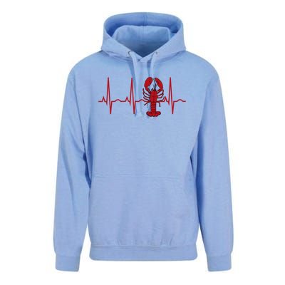 Lobster Funny Gift Lobster Heartbeat Hooded Gift Gift Unisex Surf Hoodie