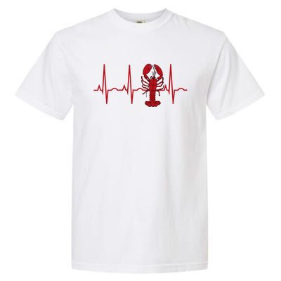 Lobster Funny Gift Lobster Heartbeat Hooded Gift Gift Garment-Dyed Heavyweight T-Shirt