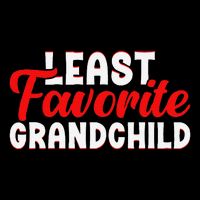Least Favorite Grandchild V-Neck T-Shirt
