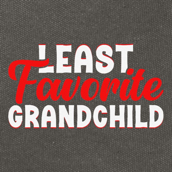 Least Favorite Grandchild Cotton Canvas Backpack