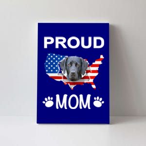 Labrador Funny Gift Labrador Dog Proud Patriot Mom Gift Canvas