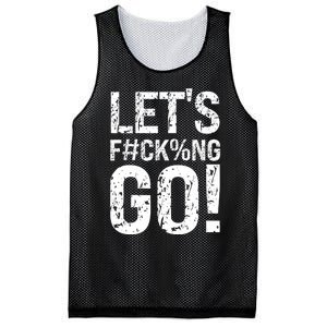 Lets Fucking Go Ball Hard Vulgar Humor Mesh Reversible Basketball Jersey Tank