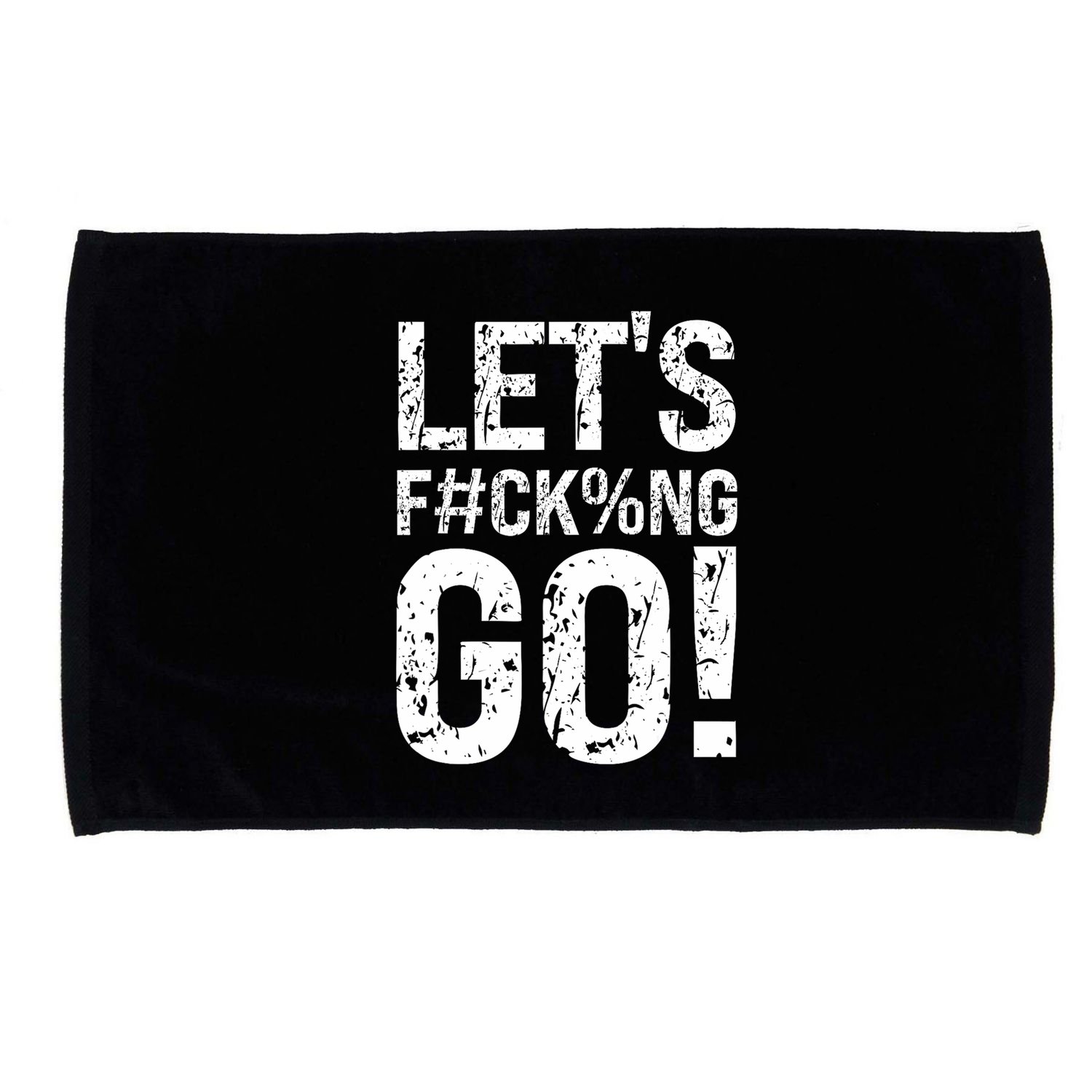 Lets Fucking Go Ball Hard Vulgar Humor Microfiber Hand Towel
