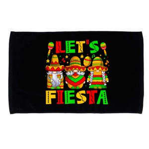 Let's Fiesta Gnome Cinco De Mayo 5th May Mexican Men Women Microfiber Hand Towel