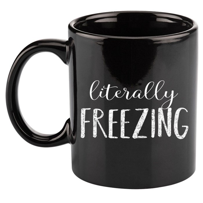Literally Freezing Gift 11oz C Handle Ceramic Mug