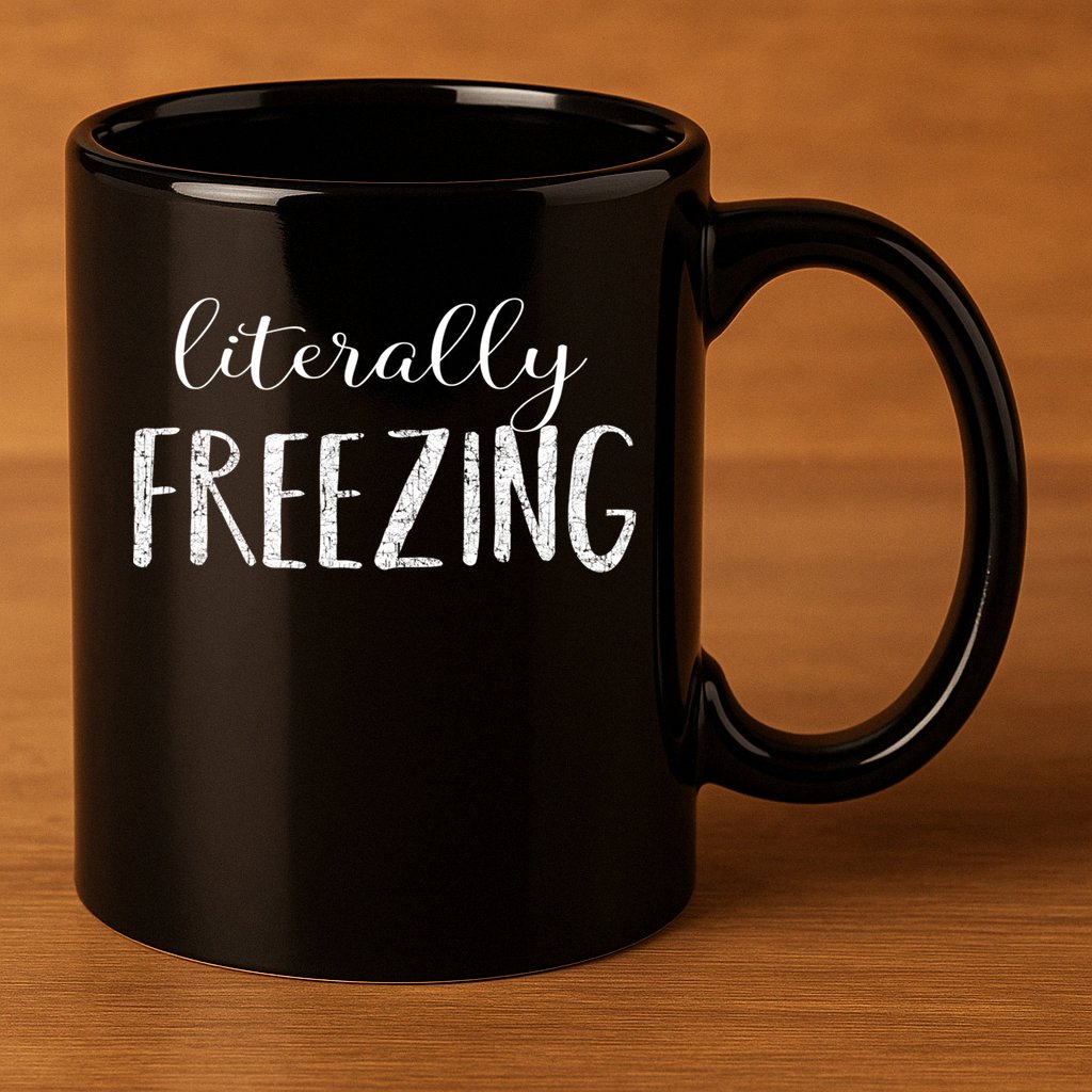 Literally Freezing Gift 11oz C Handle Ceramic Mug