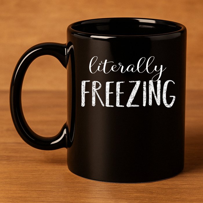 Literally Freezing Gift 11oz C Handle Ceramic Mug