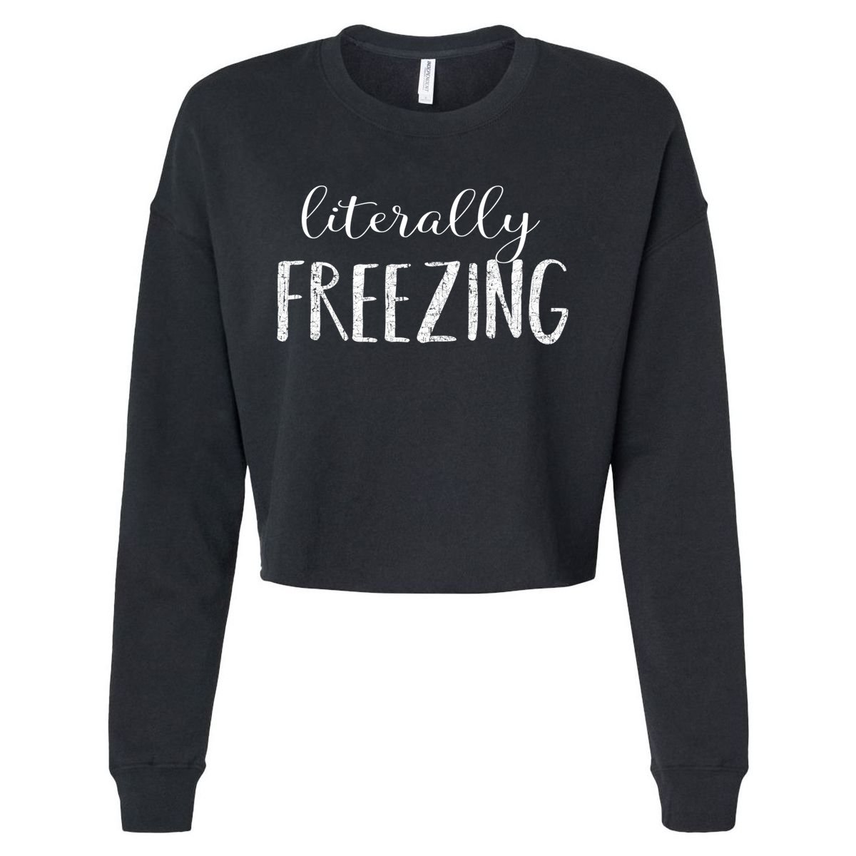 Literally Freezing Gift Cropped Pullover Crew