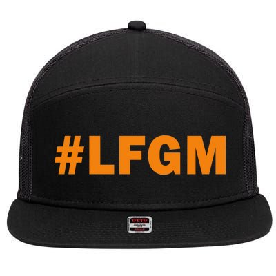 #LFGM Baseball Fan 7 Panel Mesh Trucker Snapback Hat