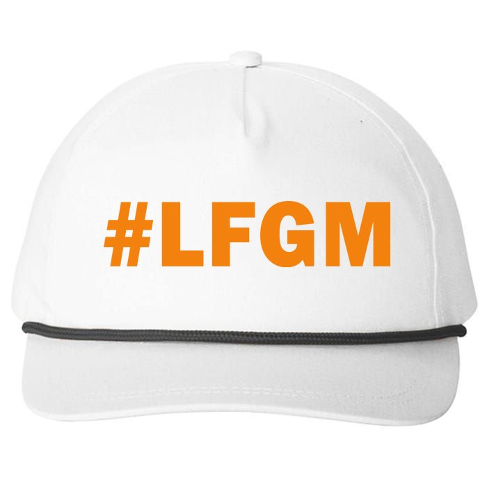 #LFGM Baseball Fan Snapback Five-Panel Rope Hat