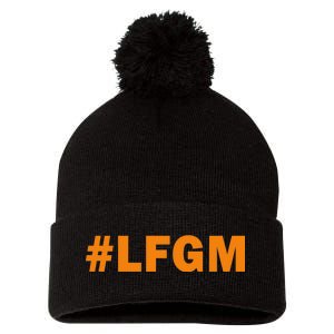 #LFGM Baseball Fan Pom Pom 12in Knit Beanie