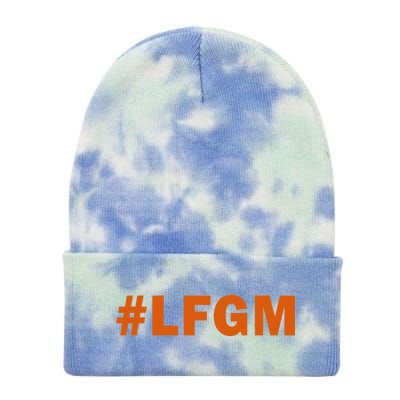 #LFGM Baseball Fan Tie Dye 12in Knit Beanie