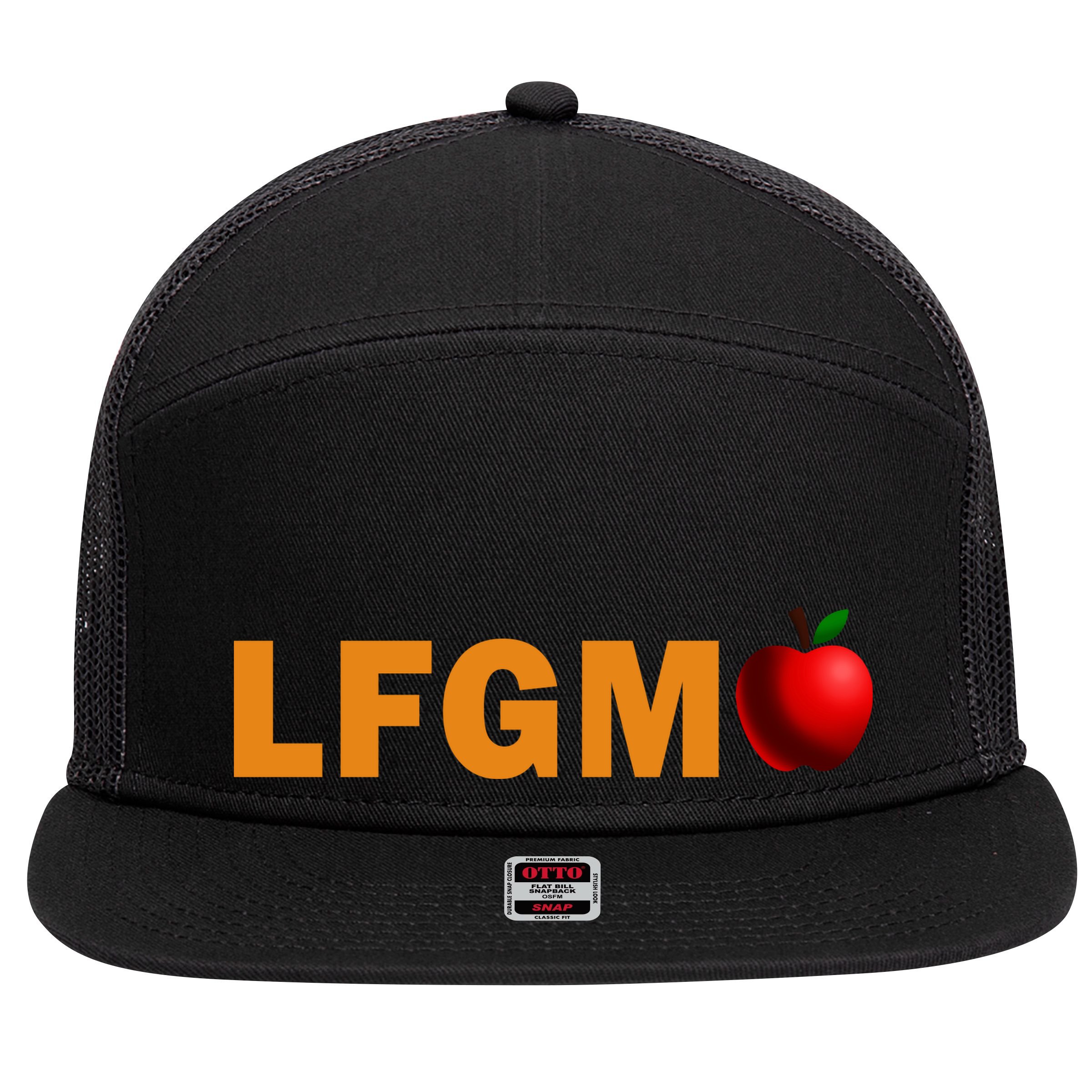 LFGM Teachers Apple 7 Panel Mesh Trucker Snapback Hat
