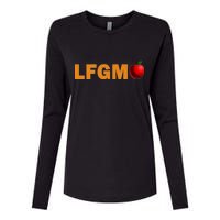 LFGM Teachers Apple Womens Cotton Relaxed Long Sleeve T-Shirt