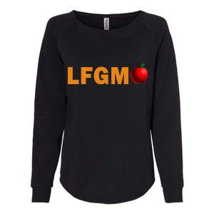 LFGM Teachers Apple Womens California Wash Sweatshirt