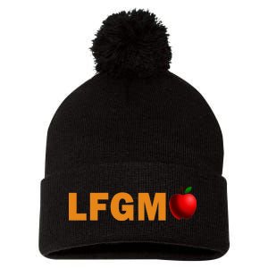 LFGM Teachers Apple Pom Pom 12in Knit Beanie